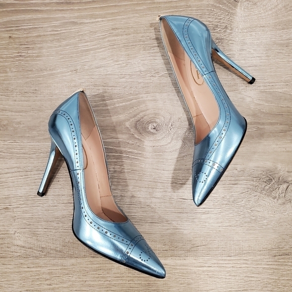 SJP by Sarah Jessica Parker Metallic Blue Pumps - Picture 3 of 8